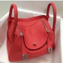 Quality Hermes Lindy 30CM Original Leather Shoulder Bag HLD30 Light Red VS00473