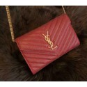 Quality Yves Saint Laurent Classic Monogramme Flap Bag Y26578 Burgundy VS03391
