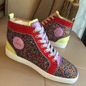 Replica 1:1 Christian Louboutin Louis Strass Flat Multicolor CL1250-1 VS03695