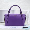Replica 2014 Newest style Prada Hobo Boston tote bags 2865 in Purple Original Clafskin Leather LSS VS02265