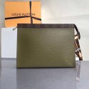 Replica AAA Louis Vuitton Epi Leather Pochette Voyage MM Green M61692 VS00274