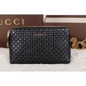 Replica AAAAA Gucci Guccissima Leather Mens Clutch G622392 Black VS00727