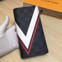 Replica Best Louis Vuitton Damier Canvas Brazza Wallet Red N64004 VS01336