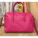 Replica Best miu miu Madras Goat Leather Tote Bag RL0099 Rose VS01736