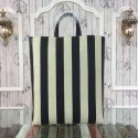 Replica Celine Cabas CCEUR Bag Canvas Lambskin 11072 Black VS08122
