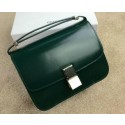 Replica Celine Classic Box Small Flap Bag Smooth Leather C11042 Green VS01810