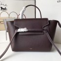 Replica Celine Drummed Calfskin Belt Bag Coffee C010703 VS01824