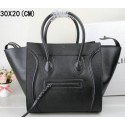 Replica Celine Luggage Phantom Tote Bag Saffiano Leather 3341 Black VS04874