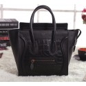 Replica Celine Micro Luggage 3307 in Black Crocodile with Original Leather YD VS03543