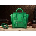 Replica Celine Nao Luggage 3309 in Green Clemence Leather VS07357