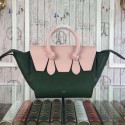 Replica Celine Tie Nano Top Handle Bag Original Leather CT98313 Green&Pink VS02287