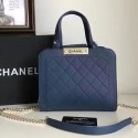 Replica Chanel Click Label Shopping Bag Blue A93732 VS04315
