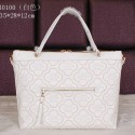 Replica Cheap Louis Vuitton Calfskin Leather Bastille MM Tote Bags M40100 White VS01017