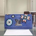 Replica Cheap Louis Vuitton Fall Winter 2015 EPI TWIST WALLET M61491 Blue VS05572