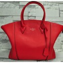 Replica Designer Louis Vuitton Veau Cachemire LOCKIT MM Tote Bag M94594 Red VS07423
