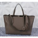 Replica Fendi 2Jours Shoulder Bag Calfskin Leather F8955 Khaki VS07516