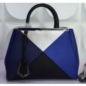 Replica Fendi 2Jours Small Tote Bag Saffiano Leather F1163J VS06729