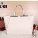 Replica Fendi 2Jours Tote Bag Calfskin Leather FD6062 White VS01436