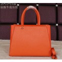 Replica Fendi 2Jours Tote Bag Original Leather 8B8935S Orange VS08078