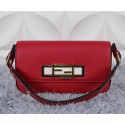 Replica Fendi 3BAGUETTE Two-Tone Calfskin Clutch 8BR720 Burgundy VS03398