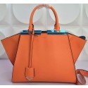Replica Fendi 3Jours Tote Bag Smooth Leather F5521 Orange VS05191