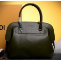 Replica Fendi Adele mini Tote Bags Pebbled Leather 8BHN246 Green VS02712