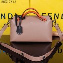 Replica Fendi By The Way Tote Bag Calfskin Leather F2350 Apricot VS09450
