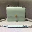 Replica Fendi Kan I Small Leather Mini Bag Light Green 8M0381 VS08659