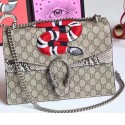 Replica Gucci Dionysus GG Supreme Snake Embroidered Bag 400235 VS08751