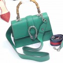 Replica Gucci Dionysus Leather Top Handle Bag Green 448075 VS03371