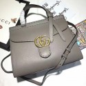 Replica Gucci GG Marmont Leather Top Handle Bag Grey 421890 VS08866