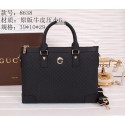 Replica Gucci Guccissima Leather Business Briefcase G8638 Black VS05875