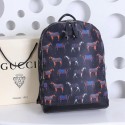 Replica Gucci Horse Print Backpack 366523 Black VS03302