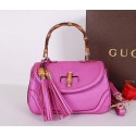 Replica Gucci New Bamboo Medium Top Handle Bag 240242 Rosy VS08714
