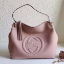 Replica Gucci Soho Leather Hobo Bag Pink 408825 VS05077