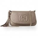 Replica Gucci Soho Original Leather Shoulder Bag 336752 Gold VS01961