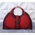 Replica Gucci Stirrup Leather Top Handle Bag 277514 Burgundy VS01349