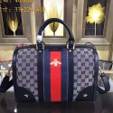 Replica Gucci Vintage Web Embroidered Bag Blue 406868 VS00940