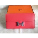 Replica Hermes Constance Long Wallets Original Leather HA909 Light Pink VS07783