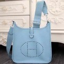 Replica Hermes Evelyne 32cm Messenger Bag H1188 SkyBlue VS01267