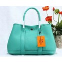 Replica Hermes Garden Party 30cm Tote Bag Grainy Leather Light Green VS05933
