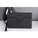 Replica Hermes Jige Clutch Bag Calfskin Leather HQ8059 Black VS05862