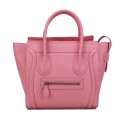 Replica High Quality Celine Luggage Micro Bag Original Leather CL88023 Pink VS03029