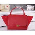 Replica High Quality Celine Trapeze Bag Suede Leather CL6608 Red VS05261