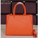 Replica High Quality Fendi 2Jours Tote Bag Original Leather 8B8934L Orange VS01417