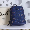 Replica High Quality Gucci Horse Print Backpack 348769 Blue VS03322