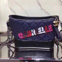Replica Hot Chanel Chanel's Gabrielle Small Hobo Bag Navy Blue & Black A91810 VS02713
