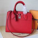 Replica Louis Vuitton Calfskin City Steamer PM Red M51304 VS04421