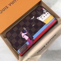 Replica Louis Vuitton Damier Ebene Canvas Zippy Wallet N41665 VS01684
