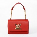 Replica Louis Vuitton EPI Leather Chain Louise Shoulder Bag M48618 Red VS08102
